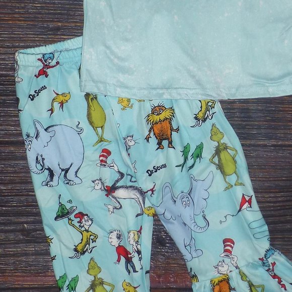 Matching Sets Dr Seuss Miss Thing Girls Bleached Shirt Bell Bottoms Boutique Outfit Set Poshmark